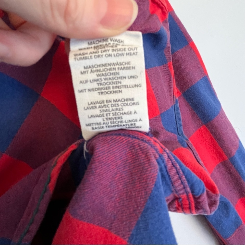 MINI Boden Red and Blue Checkered kids Shirt Size 11-12 Y - Picture 4 of 5